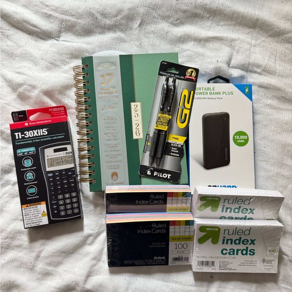 School Supplies- College & High School Students